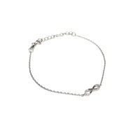 STERLING SILVER THIN INFINITY BRACELET