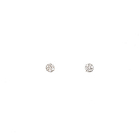 STERLING SILVER SMALL CUBIC ZIRCONIA CLUSTER STUDS