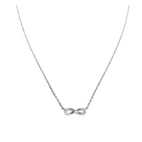 STERLING SILVER THIN INFINITY NECKLACE